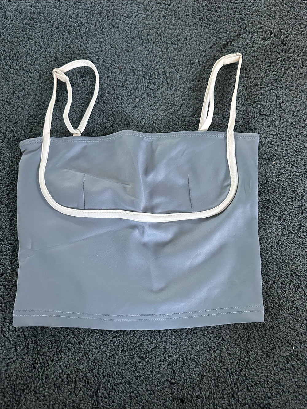 Edikted Cropped Tank with White Trim